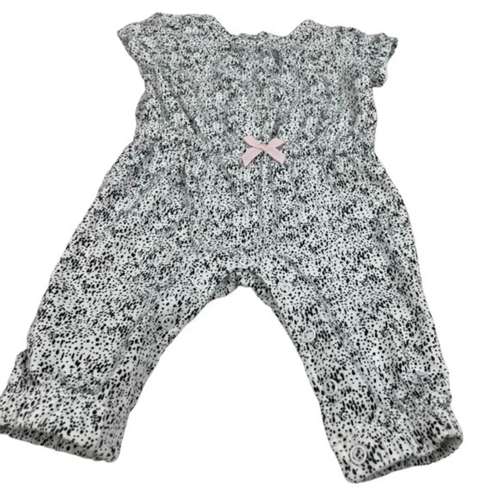 Carter’s Pants Jumpsuit | Baby 0-3 Months | White Black | One Piece Romper
